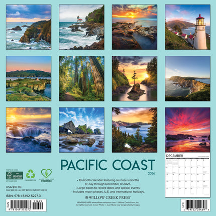 Willow Creek Pacifische Kust Kalender 2026