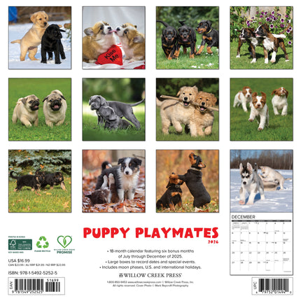 Willow Creek Puppies Kalender 2026