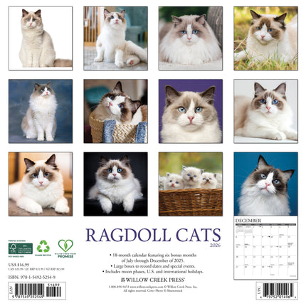 Willow Creek Ragdoll Kalender 2026