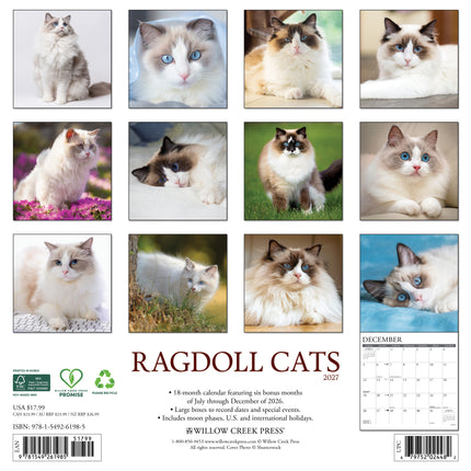 Willow Creek Ragdoll Kalender 2027