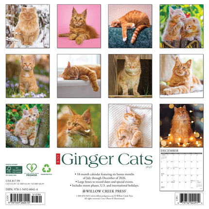 Willow Creek Rode Katten Kalender 2027