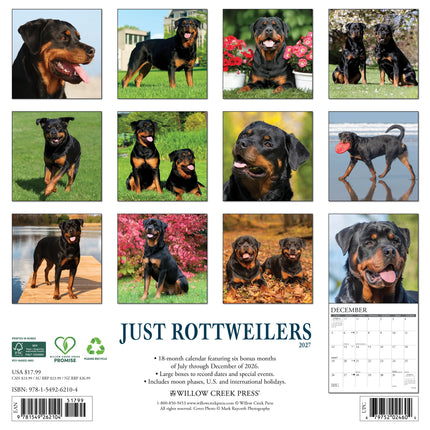 Willow Creek Rottweiler Kalender 2027
