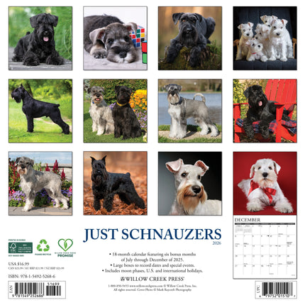 Willow Creek Schnauzer Kalender 2027