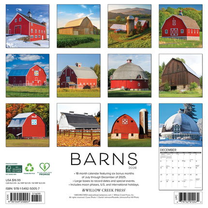 Willow Creek Schuur Kalender 2026