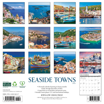 Willow Creek Seaside Towns Kalender 2026