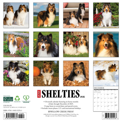 Willow Creek Shetland Sheepdog Kalender 2026