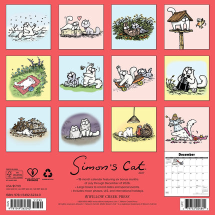 Willow Creek Simon's Cat Kalender 2027