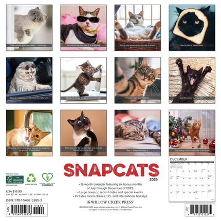 Willow Creek Snapcats Kalender 2026