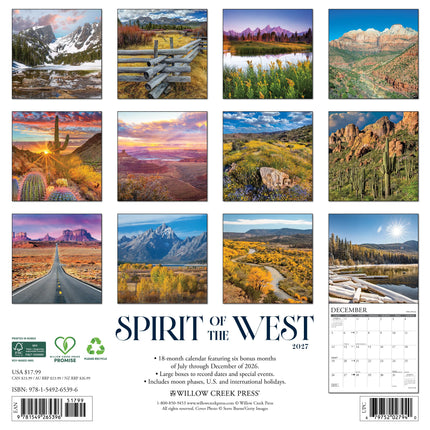 Willow Creek Spirit of the West Kalender 2027