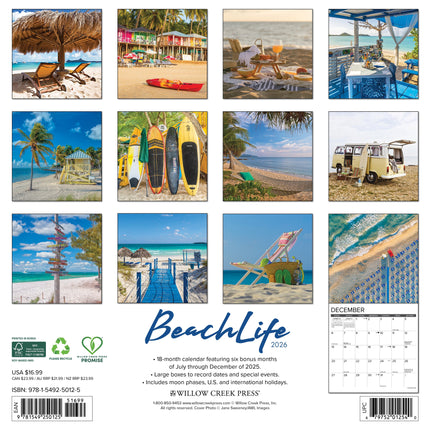 Willow Creek Strandleven Kalender 2027