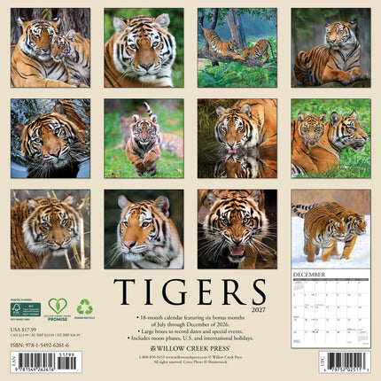 Willow Creek Tijger Kalender 2027