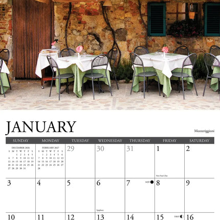 Willow Creek Toscane Kalender 2027