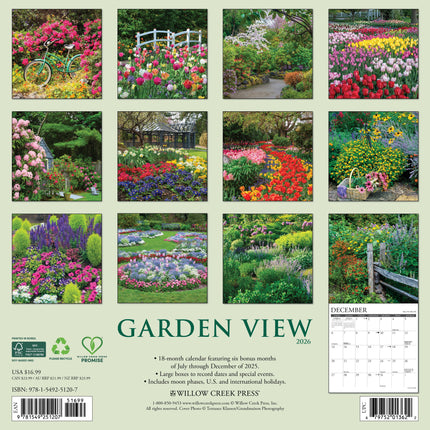 Willow Creek Tuinzicht Kalender 2026