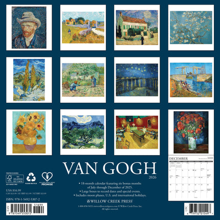 Willow Creek van Gogh Kalender 2026