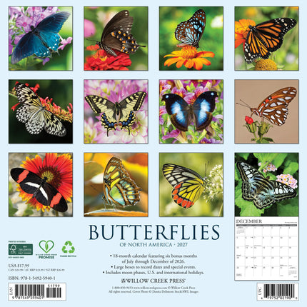 Willow Creek Vlinder Kalender 2027