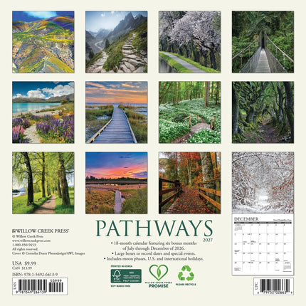 Willow Creek Wandelpaden Kalender 2027 Mini