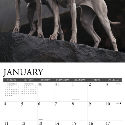 Willow Creek Weimaraner Kalender 2026