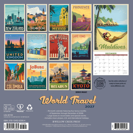 Willow Creek Wereldreis Kalender (ADG) 2027