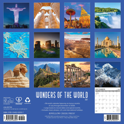 Willow Creek Wereldwonderen Kalender 2027