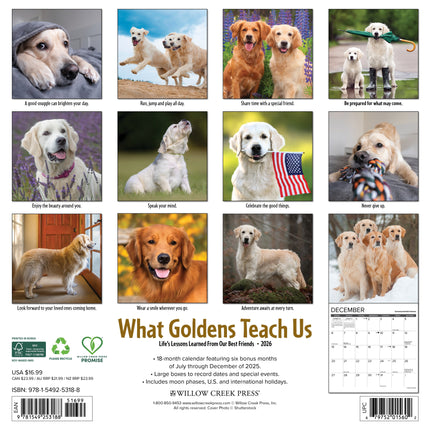 Willow Creek What Goldens Teach Us Kalender 2026