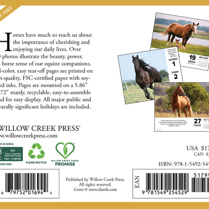 Willow Creek What Horses Teach Us Scheurkalender 2026 Boxed