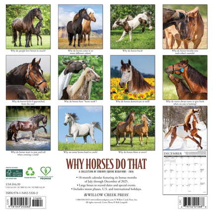 Willow Creek Why Horses Do That Kalender 2026