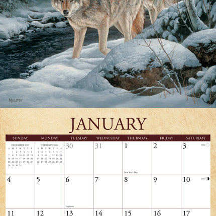 Willow Creek Wildlife Amerika Kalender 2026