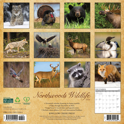 Willow Creek Wildlife Kalender 2026