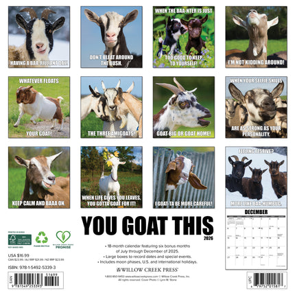 Willow Creek You Goat This Kalender 2026